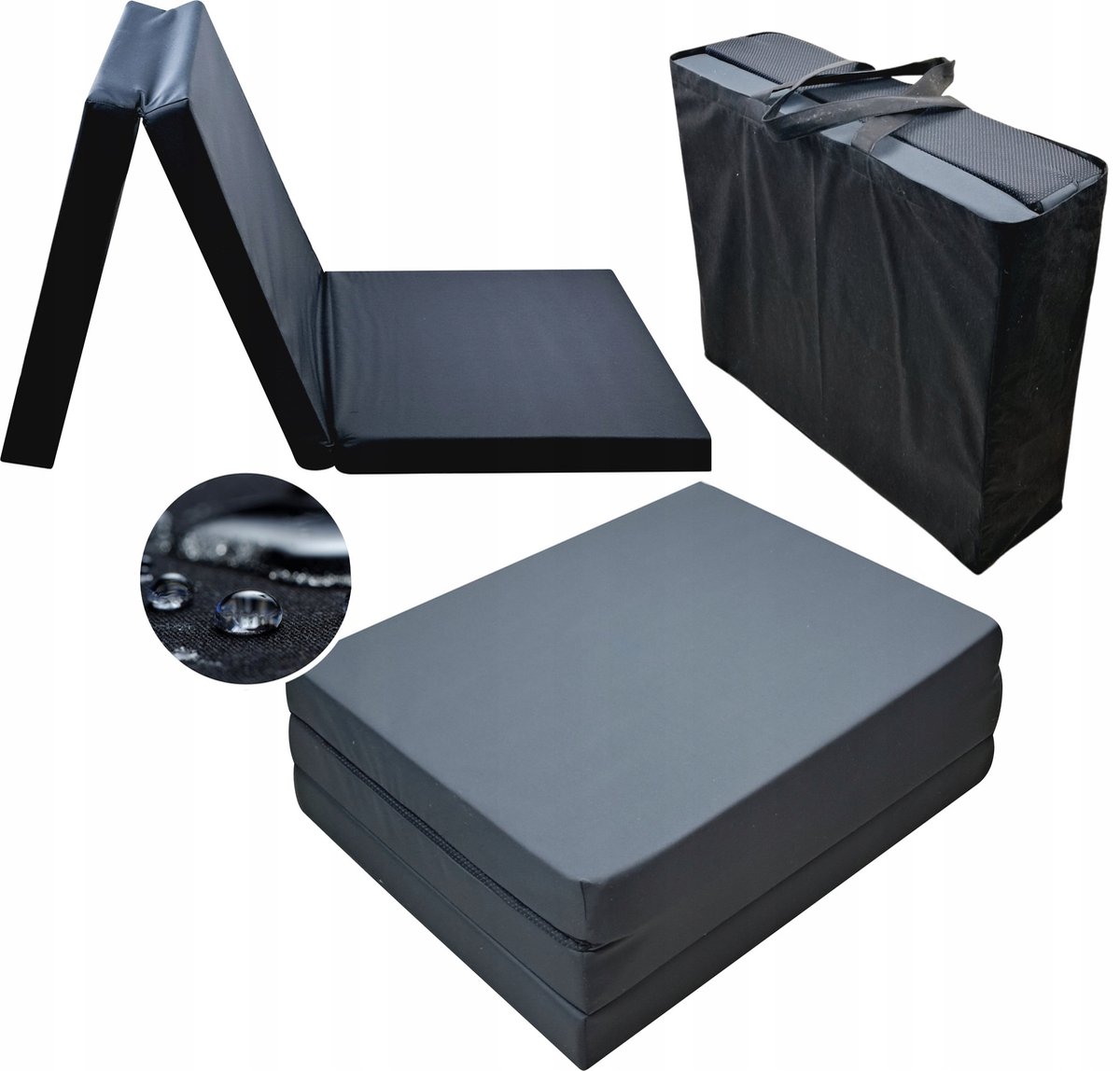 Waterdichte Opvouwbaar Campingmatras 80x198x8 cm - Comfortabel en draagbaar