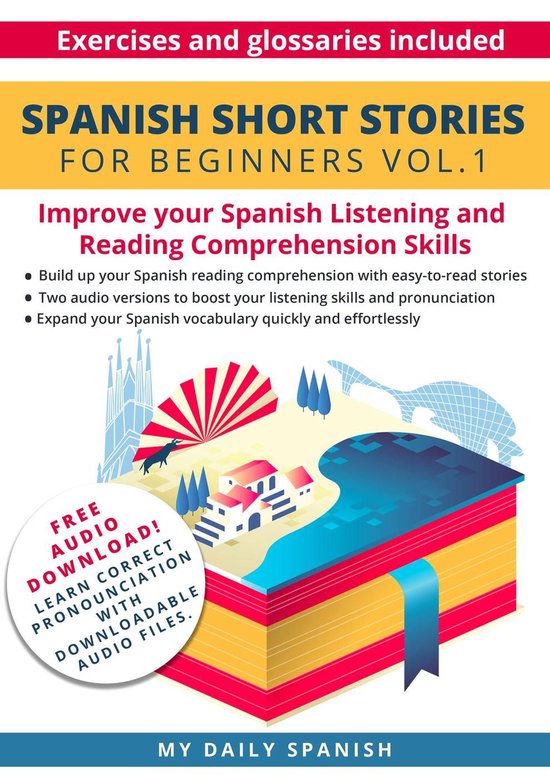 Easy Spanish Beginner Stories 1 - Spanish Short Stories for  ... - cover