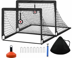 AthloCore® Voetbaldoeltjes Set van 2 - Voetbaldoel voor Kinderen - Goals - Goaltjes - Doelen - Voetbal Speelset - Trainingsmateriaal