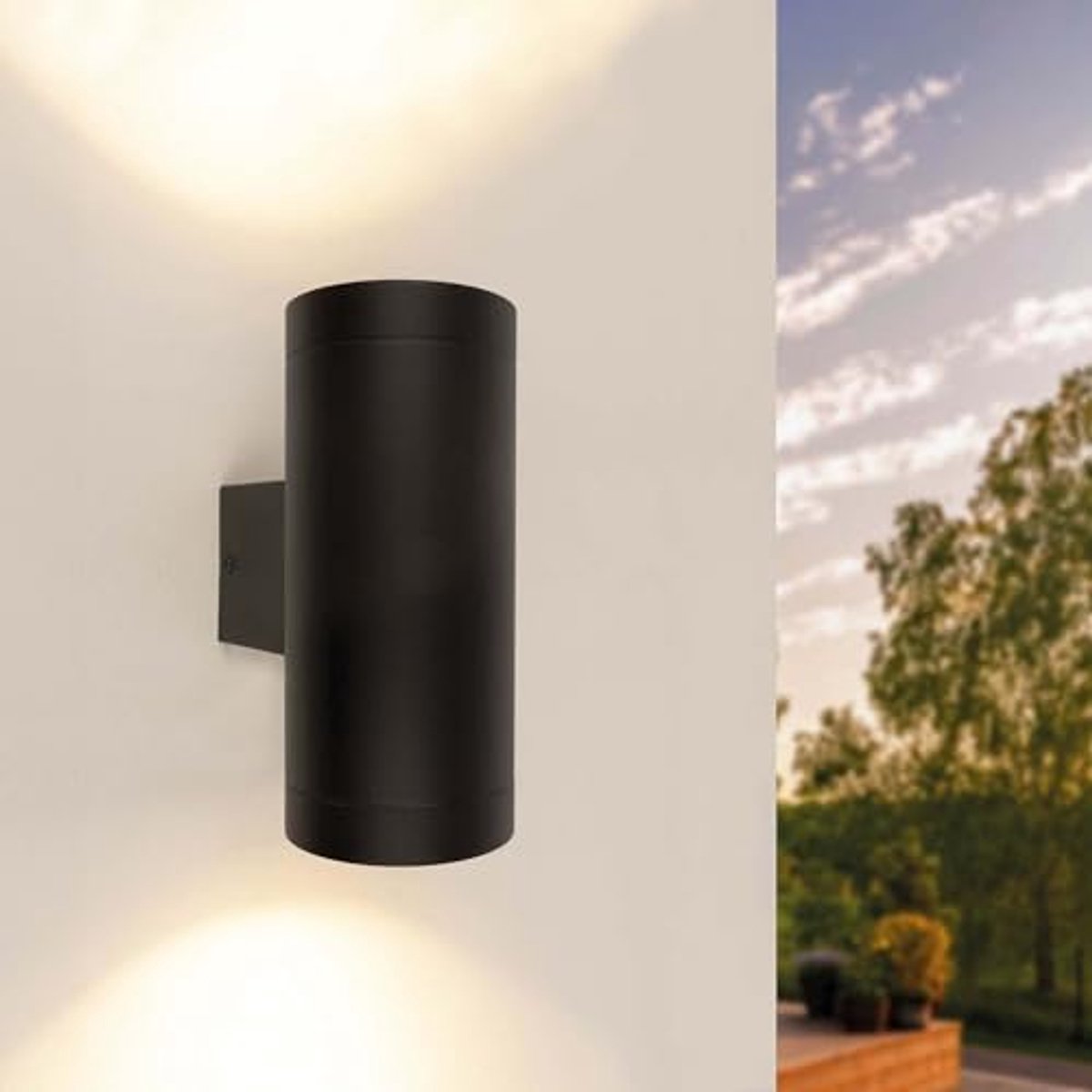LED Wandlamp met Sensor - GU10 Fitting, IP44 Spatwaterdicht, Buitenlamp