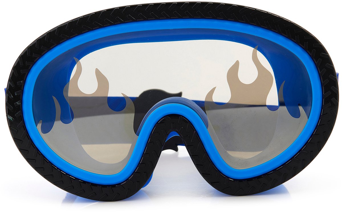 BLING2O Zwemmasker Kinderen - Finish Line - Duikmasker - Anti-Fog - Uv-Protect - Blauw