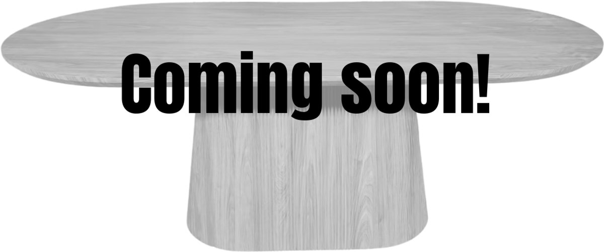 DS4U - Toki eettafel ovaal 200 cm - zwart