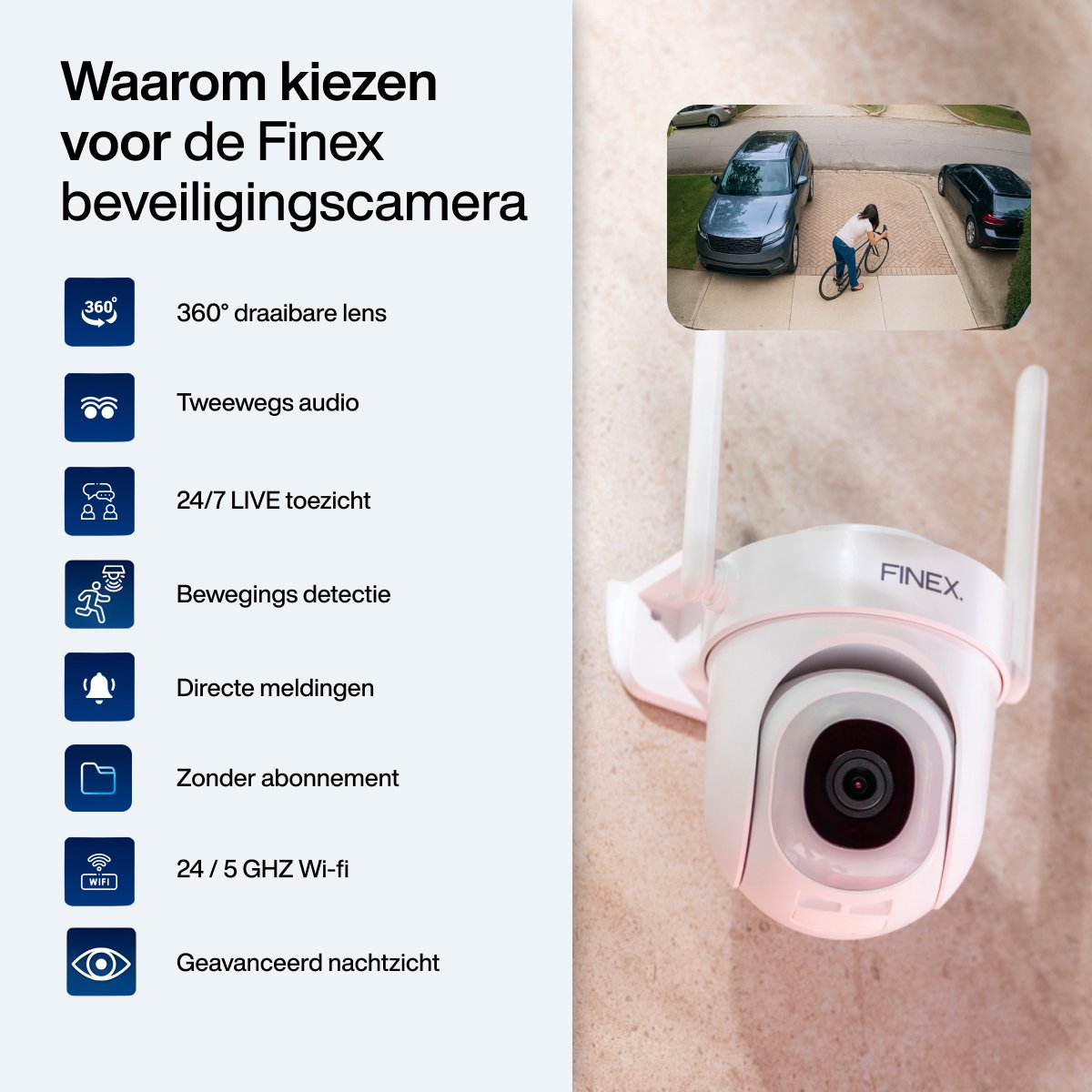 Finex Beveiligingscamera - Inclusief SD kaart (64GB) - afbeelding 3