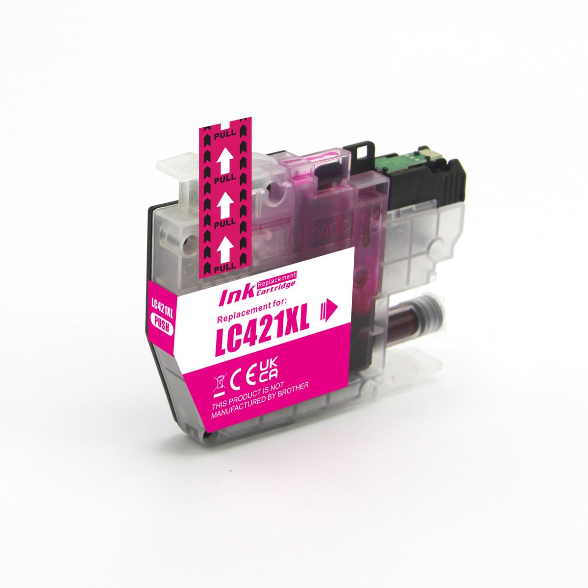 Inktcartridge Geschikt voor Brother LC-421XL | 1x Magenta Geschikt voor Brother DCP-J1050DW - MFC-J1010DW - DCP-J1140DW
