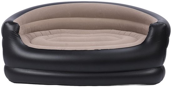 Foto: Inflatable sofa folding inflatable sofa two seater chair for adults comfortable portable air sofa with 2 repair patches for living room courtyard camping