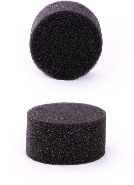 Zwart schmink / make up sponsje - rond - zacht - grimeren