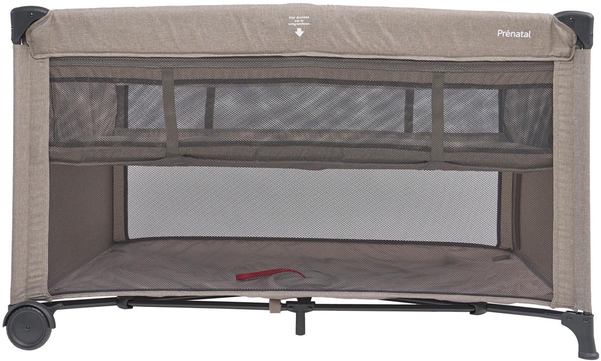 Prénatal campingbed Sinne - Inklapbaar reisbedje - Taupe bruin