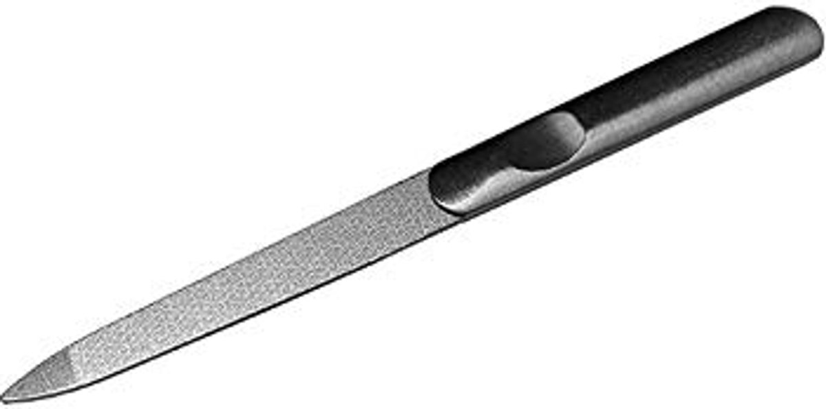 Dubbelzijdige RVS Nagelvijlen 4,6" - Set van 3 voor Perfecte Manicure en Pedicure