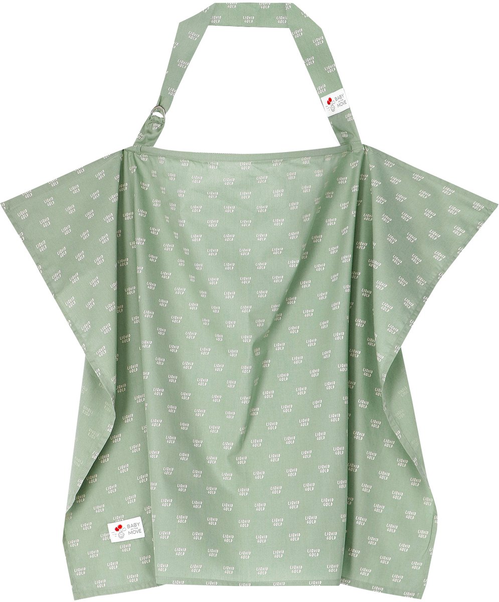 Owego - Nursing Cocoon - Borstvoedingsdoek - 100% Ademend & duurzaam Pima katoen - Hypoallergeen - Transportzakje & Waszakje inclusief - Liquid Gold