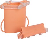 Baby on the Move - Yummy Bag - Herbruikbaar bewaarzakje - Moedermelk & voeding - 100% Lekvrij - Geen microplastics, geen BPA - 2pack Bloom