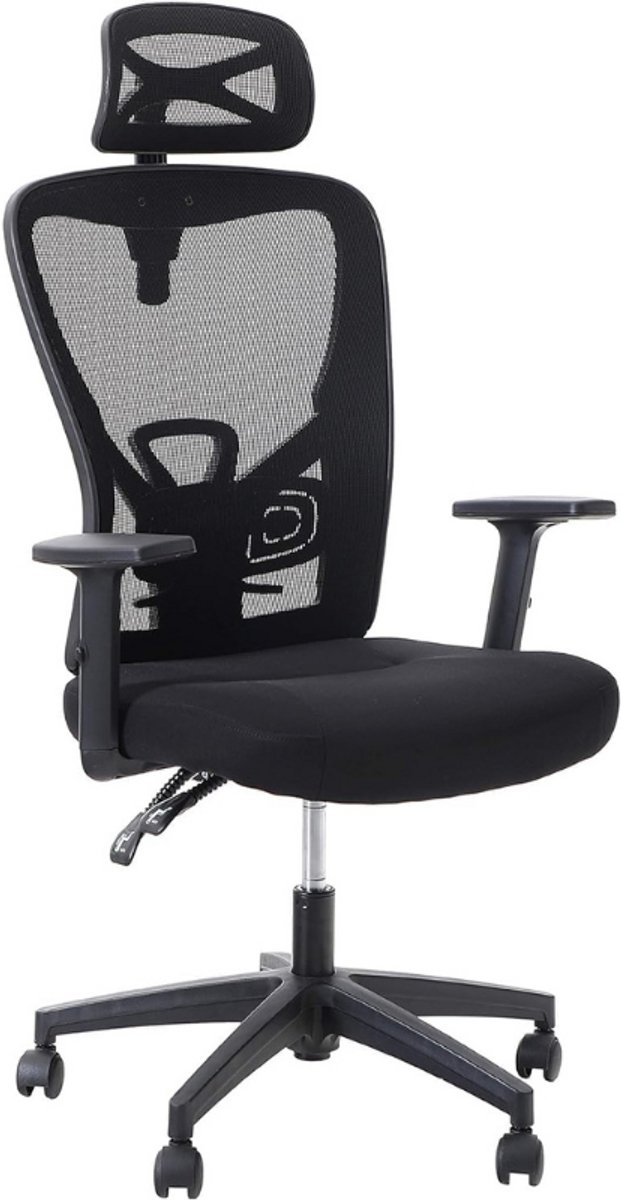 HOMCOM ergonomische bureaustoel, hoge rugleuning, schommelfunctie
