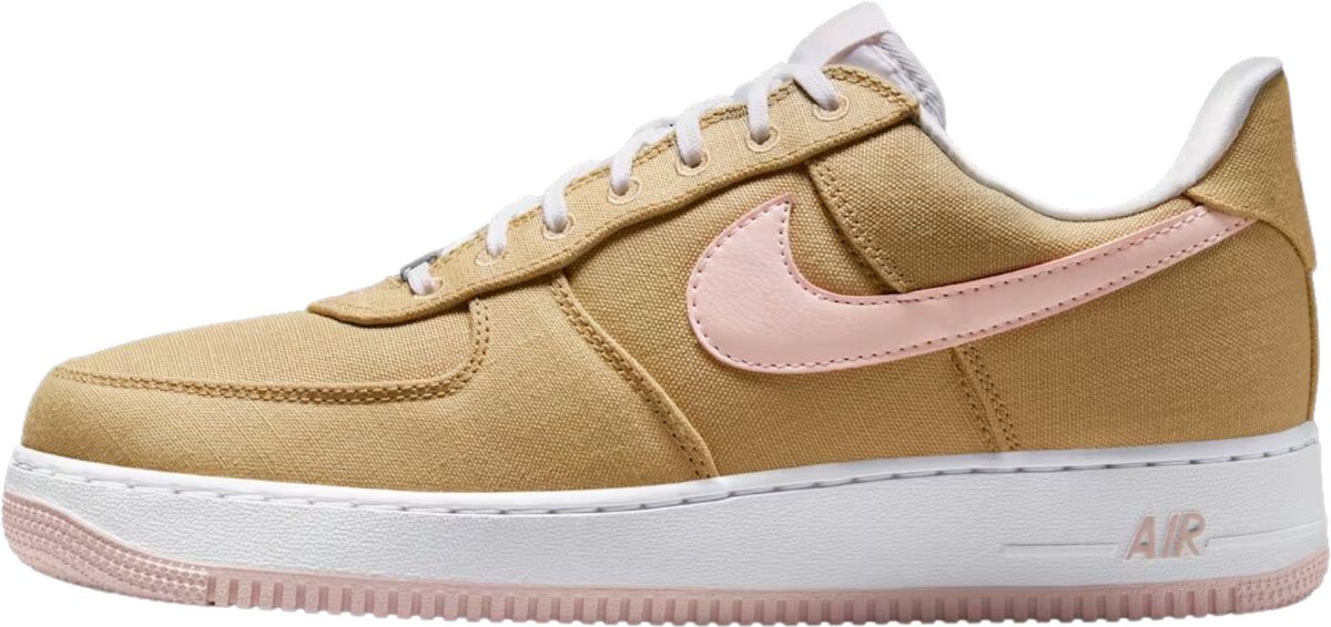 Nike Nike Air Force 1 Retro Low Sneakers Dames Linen Atmospher Wit