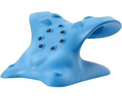 QTTVBTNA -Nek- en Schoudermassageapparaat – Ergonomisch Massagekussen met Rug- en Neksteun, Draagbaar Ontspanningskussen voor Thuis, Kantoor en Reizen