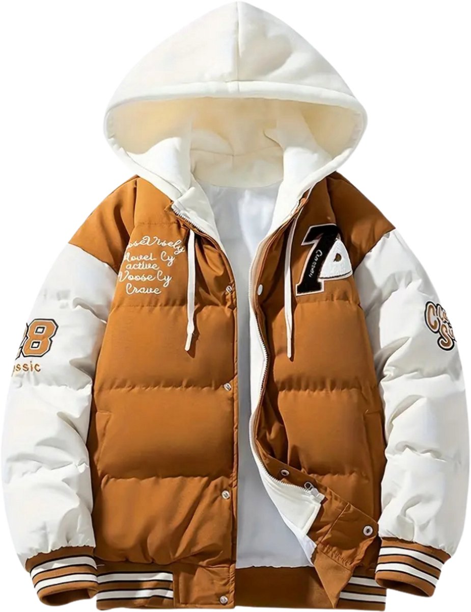 Bovista Winterjas Heren Parka Winter Jas Volwassen Stijlvol Bruin