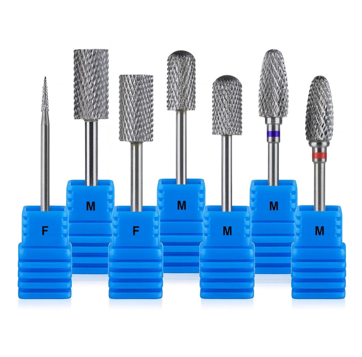 Goodbitz® - Bitjes Nagelfrees - 7 stuks - Bitjes - Bitset - Bitjes nagelfrees - Bitjes nagelfrees Tungsten - Nagelbitjes - Opzetstukken nagelfrees - Tungsten frees