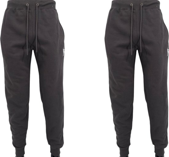 Hitman - 2-Pack - Joggingbroek Heren - Trainingsbroek Heren - Sportbroek Heren - Katoen - 2x Charcoal - Maat XL