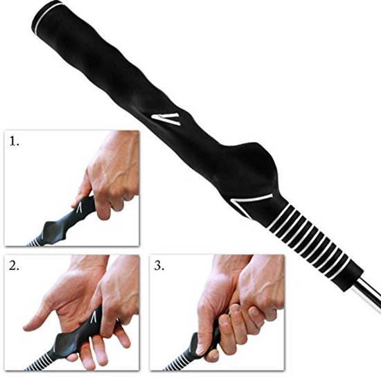 2pcs Swing Weight Practice Anti-slip Grip Guide Training Aid Trainer Set Compatible with Golf — afbeelding 3