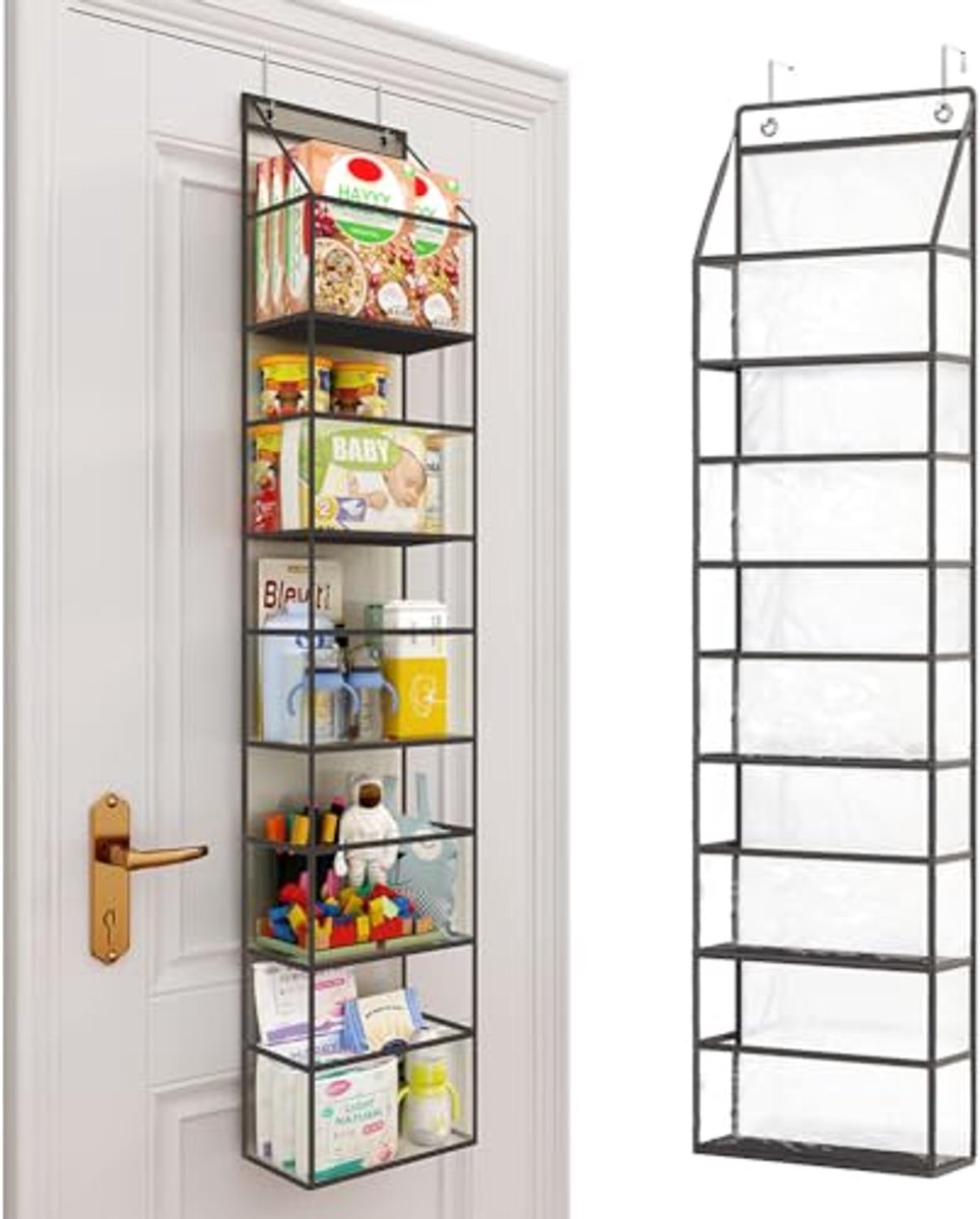 Organizer met 5 planken en haken - Ruimtebesparend en Multifunctioneel Rek