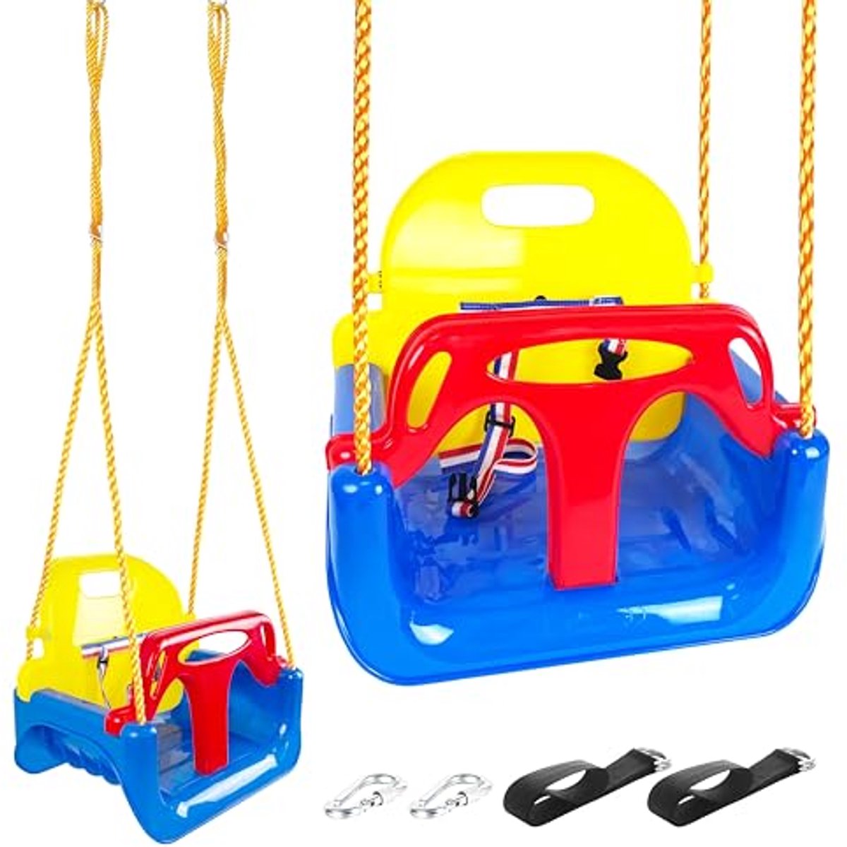 Image of 3 in 1 Schommel voor Kinderen - Babyschommelstoel voor Binnen en Buiten