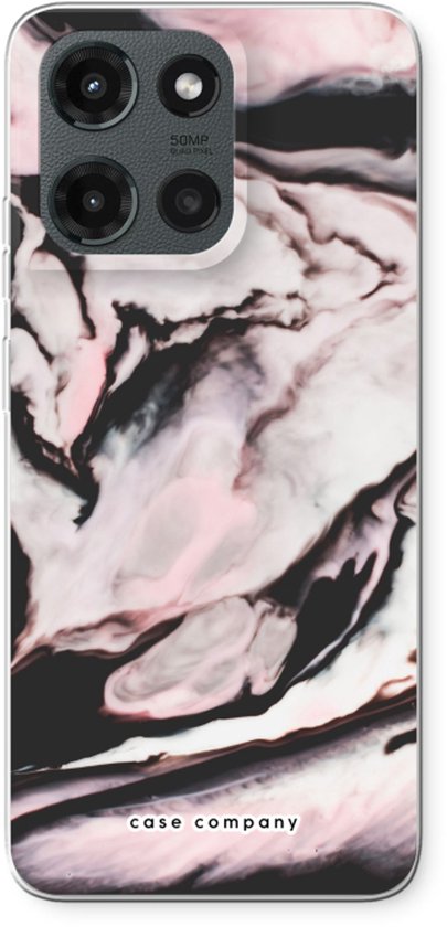 Étui Case Company® pour Motorola Moto G (2025) - Rose fluo - Coque souple - Protection intégrale et protection des bords de l'écran