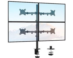Monitor Tafelhouder voor 4 Schermen tot 32 Inch - Verstelbaar en Kantelbaar
