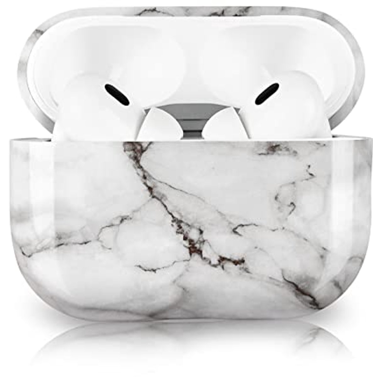 Stijlvolle Marmerpatroon Hoes voor AirPods Pro 2 - Draagbare Bescherming
