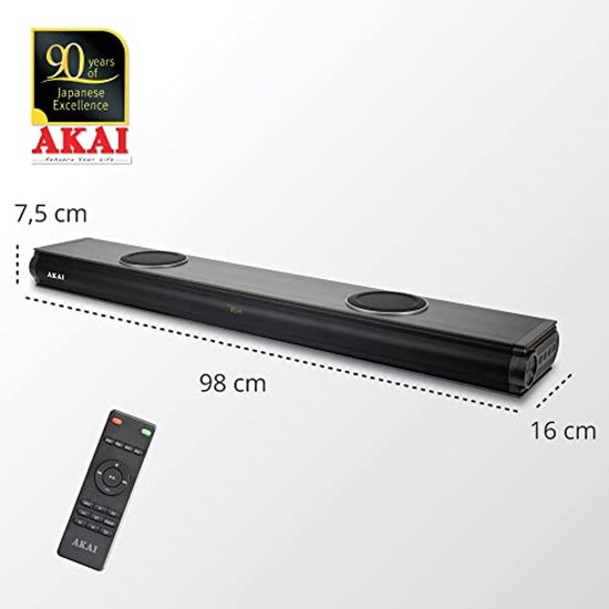 2.2 Kanaals Soundbar voor TV met Subwoofers - HDMI, AUX, USB, Bluetooth 5.0 van LunaTech — afbeelding 3