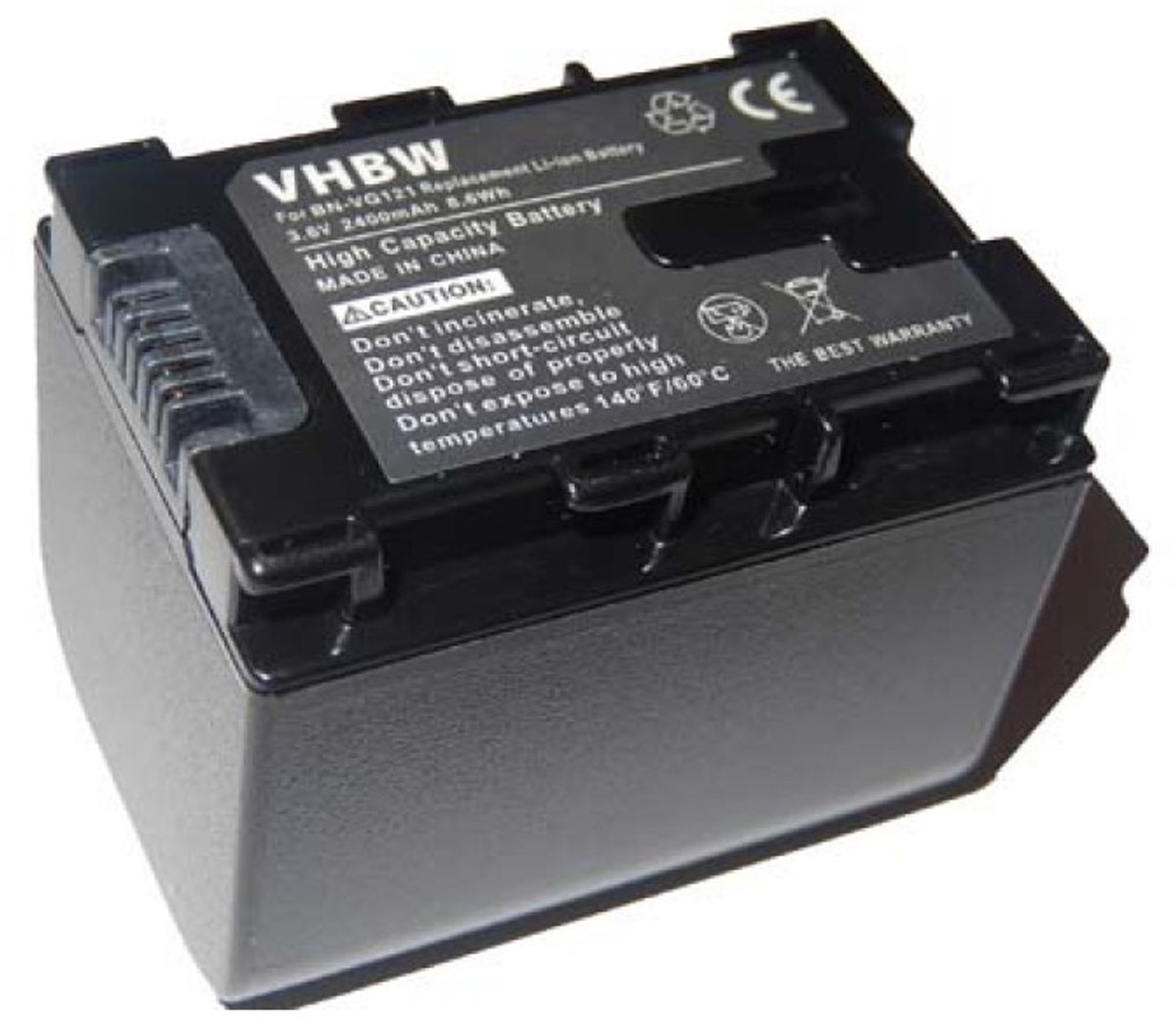 Camera accu compatibel met JVC BN-VG121 / 2400 mAh