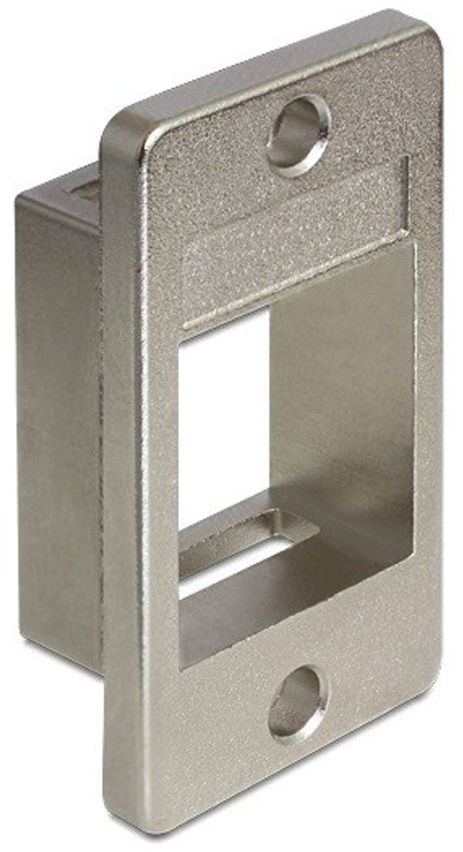 Inbouwframe voor 1 Keystone module - 4 stuks / gegoten zink