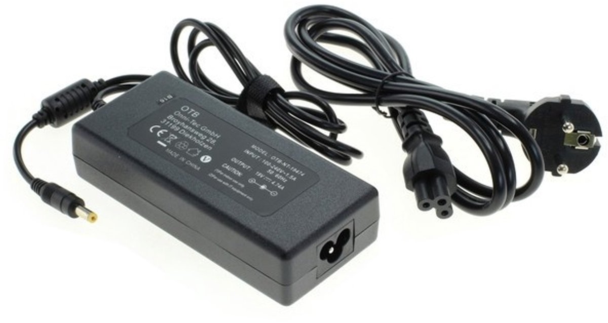 Notebook lader 19V / 4,74A / 90W - 4,8mm x 1,7mm voor o.a. HP en Compaq