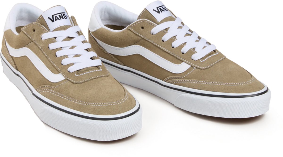VANS Men´s Brooklyn Ls Sneaker Skate Schoenen Leder VN000D7QEMF Suede Bay Leaf Groen