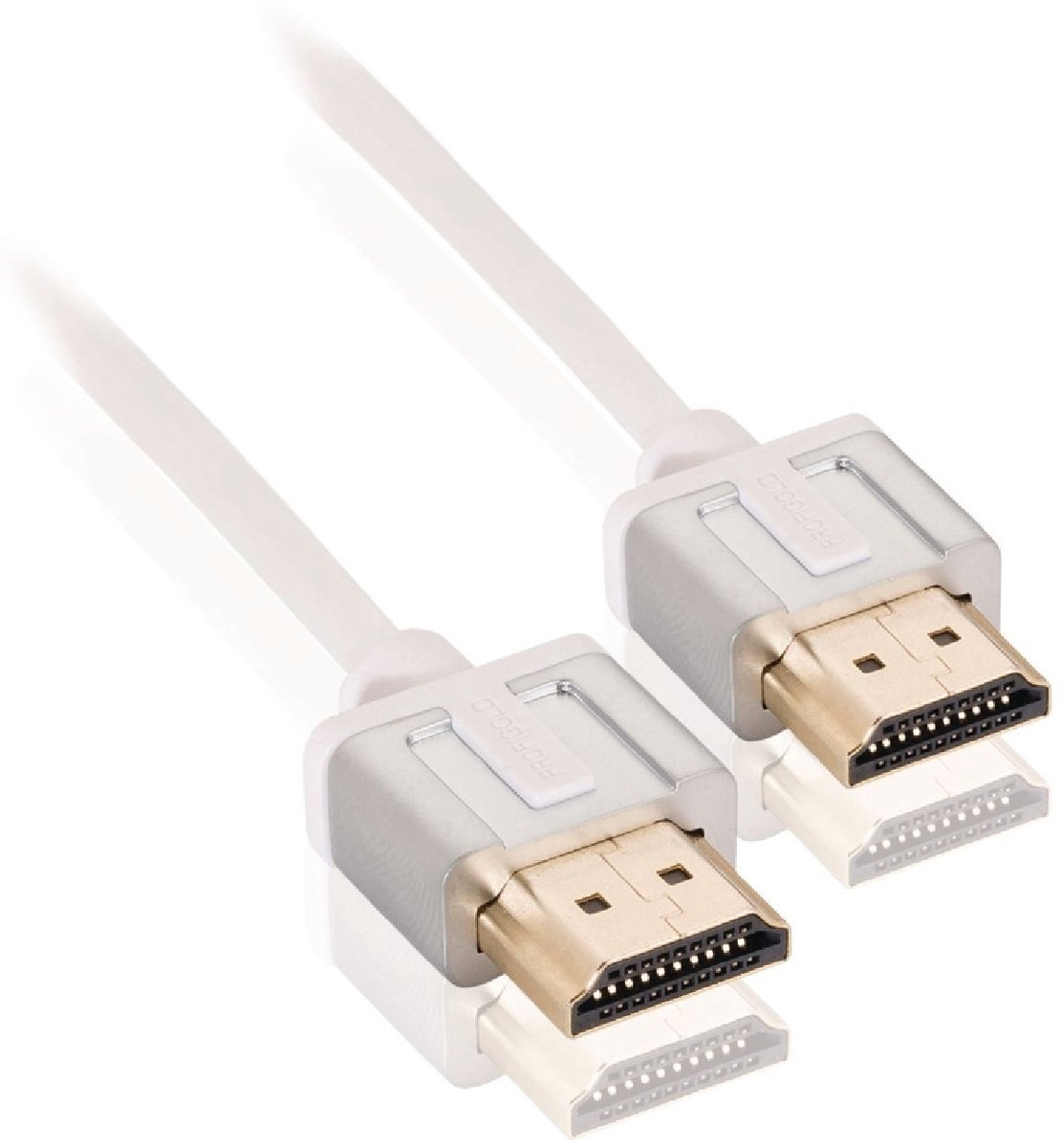Profigold dunne HDMI kabel - versie 1.4 (4K 30Hz) / wit - 1 meter