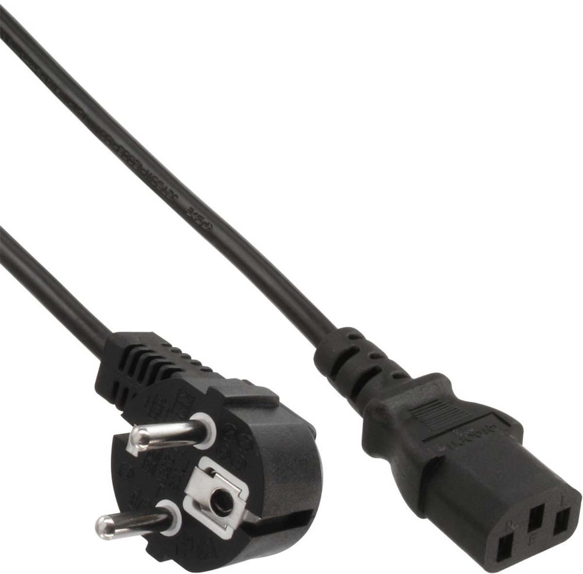 Cablexpert Stroomkabel met C13 plug - zwart - 1,8 meter