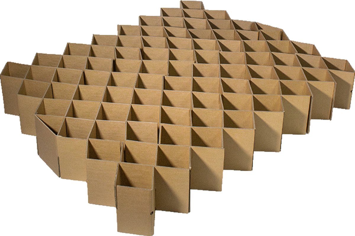 Kartonnen vouwbed 140 x 200 cm / Zonder bovenblad en omranding - Makkelijk op te bergen - Kartent