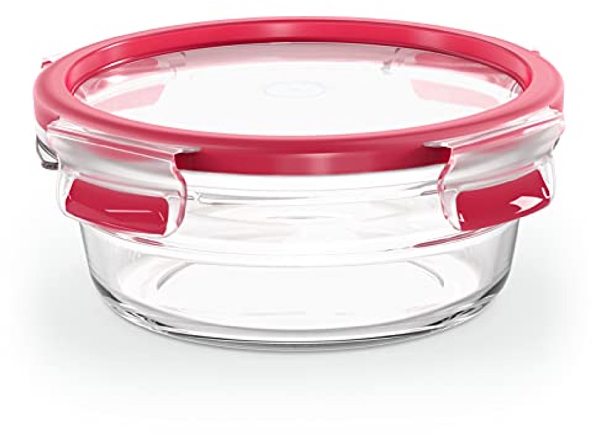 Ronde Glazen Vershouddoos - 0,6 L - Vries- en Ovenbestendig - 100% Lekvrij - Stapelbaar