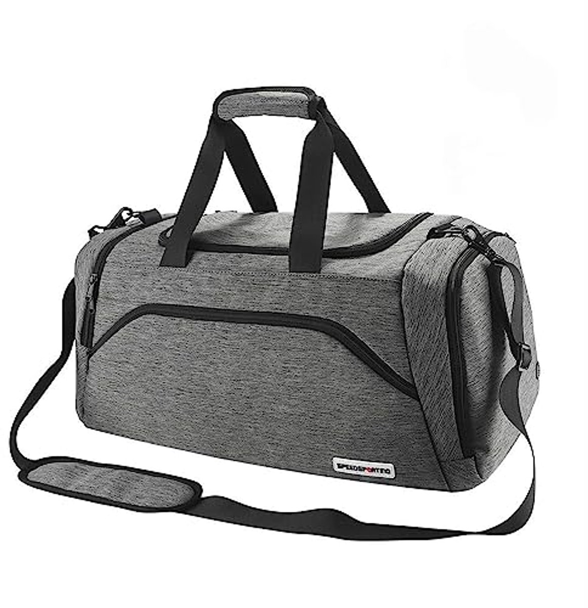 Waterdichte sporttas voor heren en dames - multifunctionele gymtas met schoenenvak - 45L weekender met schouderriem