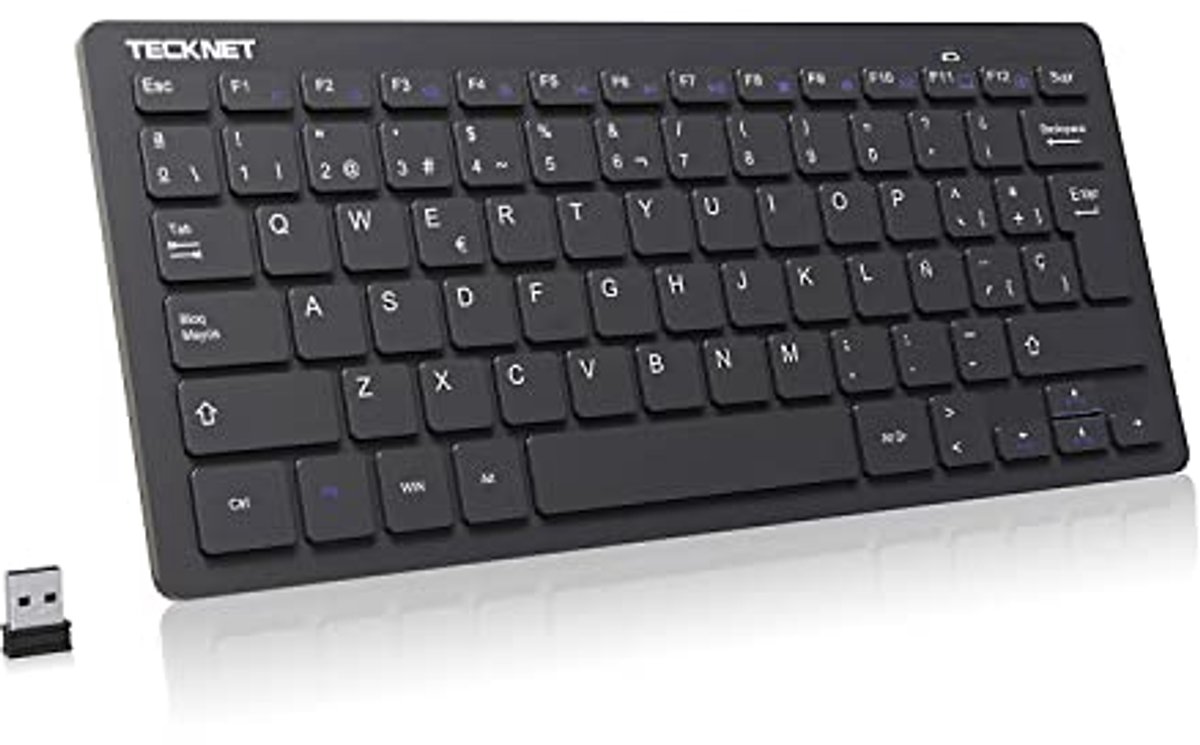 Draadloos Mini-toetsenbord 2,4G - Ultradun en Compact voor PC, Laptop en Smart TV