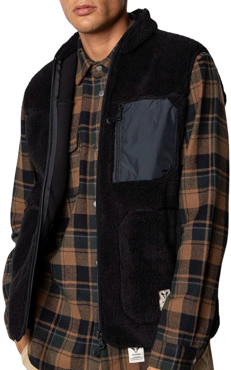 Fat Moose Wood Fleece Bodywarmer Heren - Maat XL