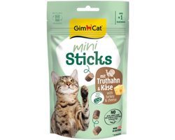 12x GimCat Mini Sticks Kattensnack Kalkoen & Kaas 50 gr