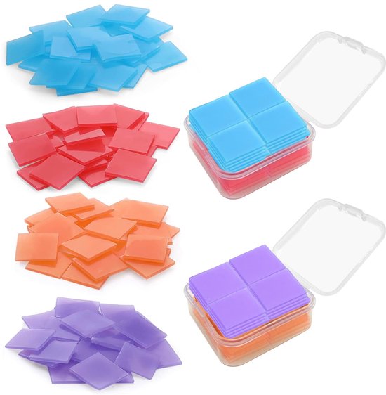 Diamond painting wax - 48 stuks - Wax - Lijm - Diamond painting accessoires - 2 x 2 cm - diamantstiften - doe-het-zelf schilderij - plakband - voor