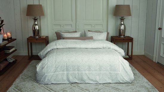 Rivièra Maison Ornaments dekbedovertrek - Eenpersoons - 140 x 200/220 cm - Zand