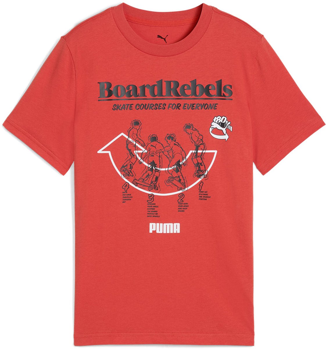 Puma Mid 90s Graphic T-shirt Met Korte Mouwen 9-10 Years Kinderen Rood