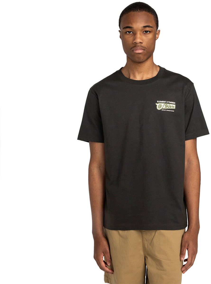 Element Timber Icon T-shirt Met Korte Mouwen S Man Zwart
