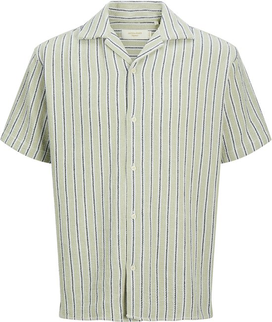 JACK&JONES - JORCOBA STRIPE RESORT SHIRT SS SN PLS - Heren - Overhemden