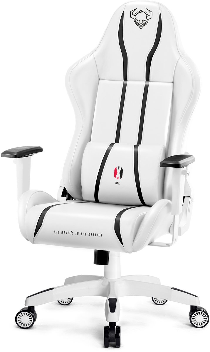 DIABLO CHAIRS - Gaming stoel X.One 2.0 - Bureaustoel verstelbaar - Normale maat - Zwart en wit