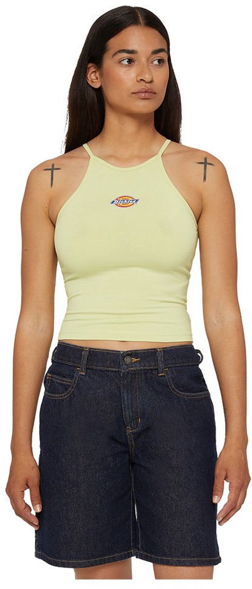 Dickies Chain Lake Mouwloos T-shirt 2XS Vrouw Groen