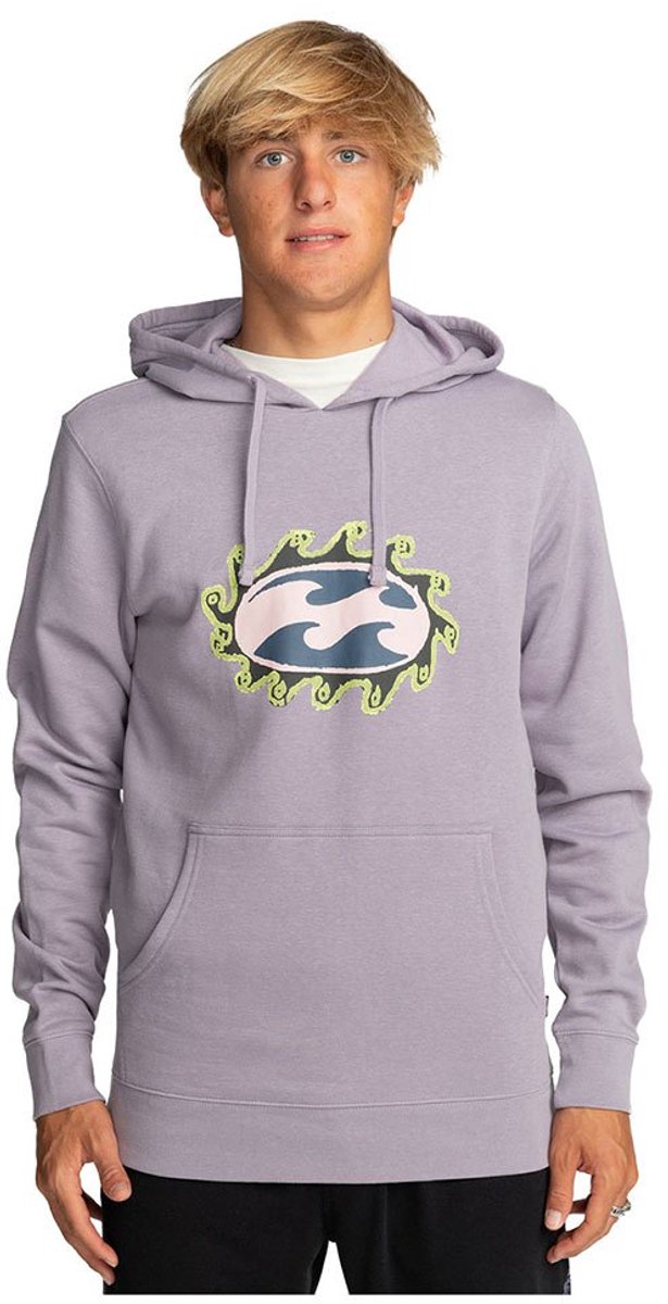 Billabong Crayon Wave Hoodie M Man Paars