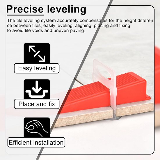 Cross Self Leveling 3 mm - 200 Pieces Type T Leveling Tiles - PP Cross ...