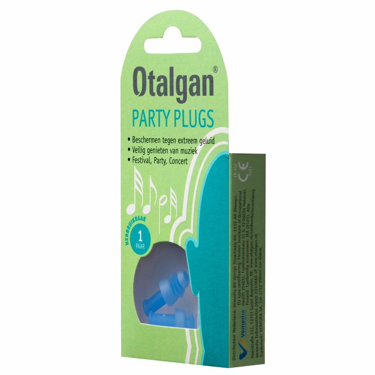 Otalgan Party Plugs - 2 x 1 paar - Voordeelverpakking