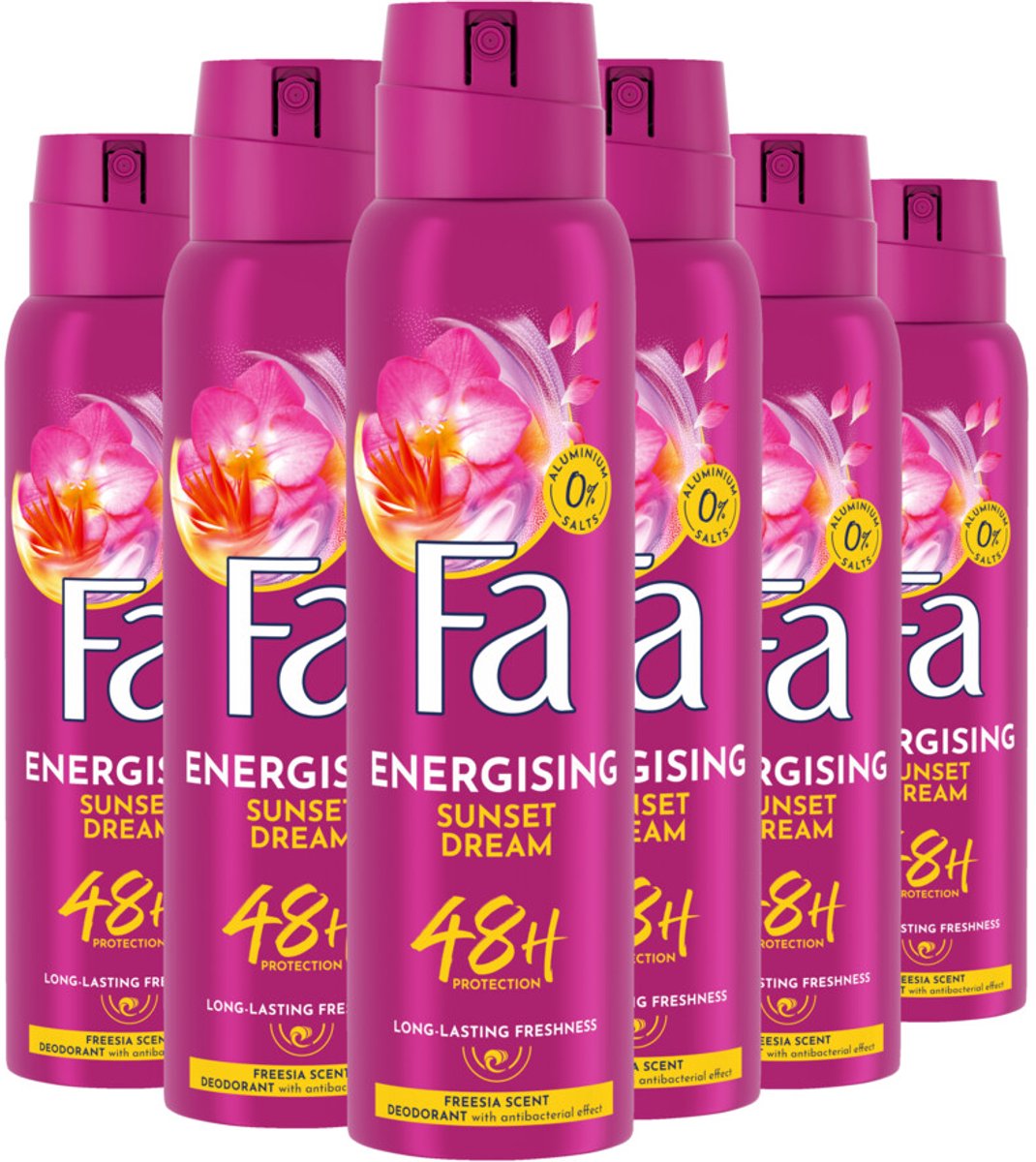 Fa - Throwback Moments - Deodorant Spray - Voordeelverpakking - 6 x 150 ml